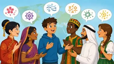 Multilingual - Able to use or involving several languages. (बहुभाषी)