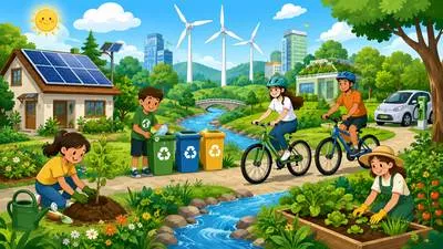 Sustainable - Able to continue for a long time without harming the environment or using up resources. (टिकाऊ)