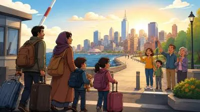 Immigrant - A person who comes to live permanently in a foreign country.