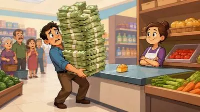 Hyperinflation - An extremely rapid and uncontrolled rise in prices. (अति मुद्रास्फीति)