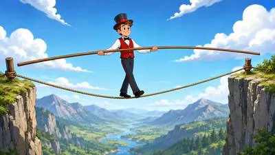 Funambulist - A person who walks on a tightrope.