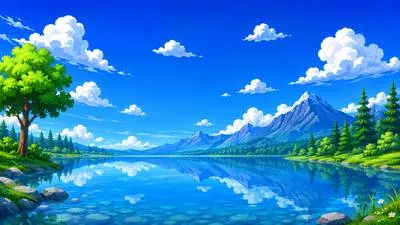Cerulean - Deep blue in color, like a clear sky. (गहरा आसमानी नीला)