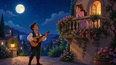 Serenade - A song or piece of music sung or played for someone, usually as a mark of affection. (प्रेमगीत गाना)