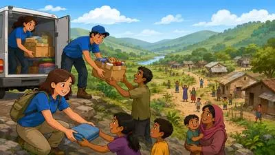 Outreach - An effort to reach and help people or provide services to them. (जनसंपर्क)