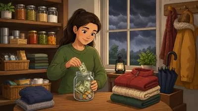 Provident - Careful in planning for the future, especially by saving money or resources.