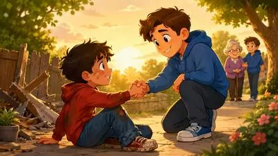 Redemptive - Having the power to save someone from evil, error, or suffering. (मुक्तिदायक)