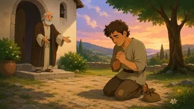 Penance - Self-punishment or suffering accepted to show regret for wrongdoing.
