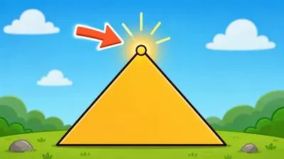 Vertex - The highest point, top, or point where two lines meet to form an angle.