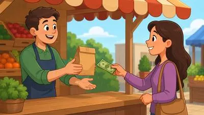 Transaction - An exchange, deal, or business activity between two or more people.