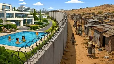 Apartheid - A system of racial separation and discrimination. (नस्लीय अलगाव)