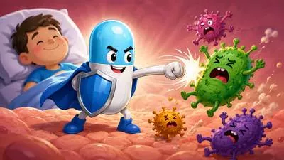 Antibiotic - A medicine that kills bacteria or stops their growth.