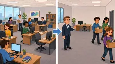 Downsize - To reduce the size, number, or workforce of an organization.