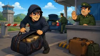 Smuggling - The illegal movement of goods or people into or out of a country. (अवैध तस्करी)
