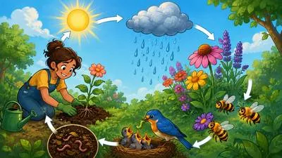 Interdependent - Mutually dependent on each other. (परस्पर निर्भर)