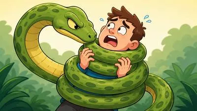 Strangulate - To choke, squeeze, or block something tightly, especially by pressure. (गला घोंटना)