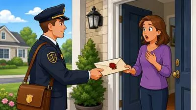 Summons - An official order to appear in a court or before an authority.