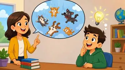Idiom - A phrase whose meaning is different from the literal meaning of its words.
