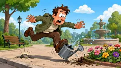 Bumbling - Acting in a confused, clumsy, or incompetent manner.