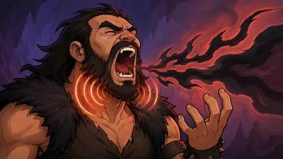 Guttural - A rough sound produced from the throat.