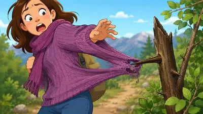 Snag - An unexpected problem or difficulty; to catch or tear on something.