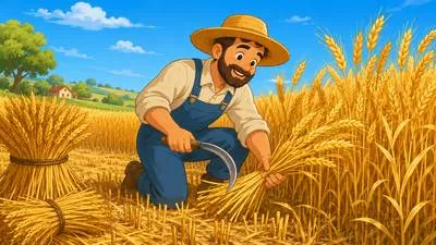 Reap - To cut and collect a crop; to receive a result or reward.