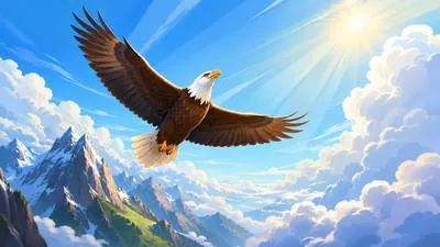 Soar - Rise high in the air or increase quickly. (ऊँचा उड़ना / तेज़ी से बढ़ना)