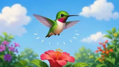 Hover - Stay in the air over one place or remain near something. (मँडराना)