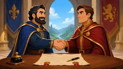 Pact - A formal agreement between people, groups, or countries. (समझौता / संधि)