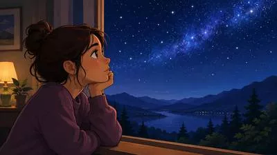Gaze - Look steadily and intently at something.