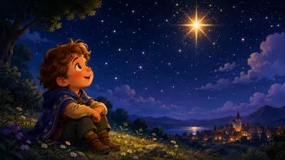 Twinkle - To shine with a flickering or sparkling light. (टिमटिमाना)