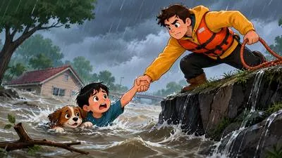 Rescue - To save someone from danger or difficulty. (बचाना)