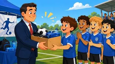 Sponsor - A person or organization that supports an event, activity, or person financially or officially. (प्रायोजक)