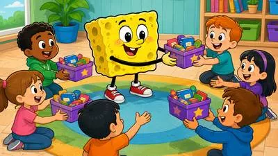 Distribute - Give or share something among several people. (वितरित करना)