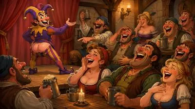Bawdy - Humorously indecent or vulgar, especially in a sexual way.