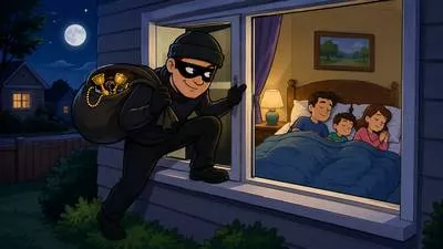 Burglary - Illegal entry into a building to steal something. (सेंधमारी / चोरी के लिए अवैध प्रवेश)