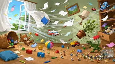 Scatter - Throw or spread things in different directions. (बिखेरना / तितर-बितर करना)