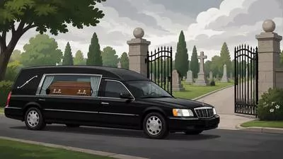 Hearse - A vehicle used to carry a dead body in a coffin to a funeral.