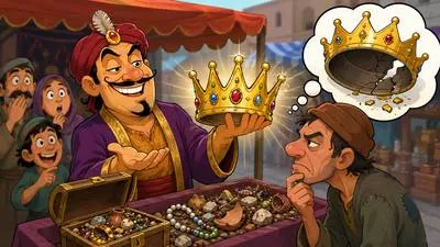 Sham - Something that is false, fake, or not genuine.