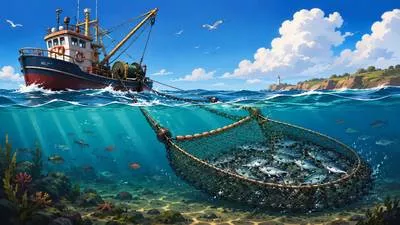 Trawl - To search through a large amount of something carefully. (छानबीन करना)