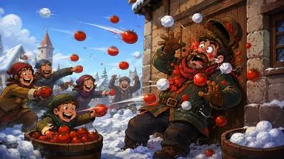 Pelt - To throw things at someone or something repeatedly.