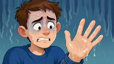 Clammy - Unpleasantly damp, sticky, or cold.