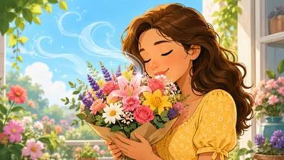 Fragrant - Having a pleasant or sweet smell. (सुगंधित)
