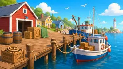 Wharf - A platform near water where ships are loaded and unloaded.