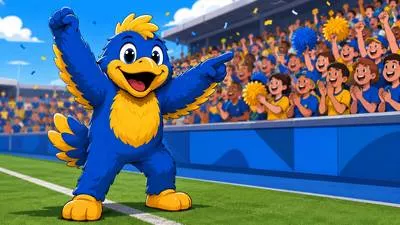 Mascot - A person, animal, or object used as a symbol to bring luck to a team or group.