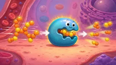 Enzyme - A substance in living things that helps chemical reactions happen faster.