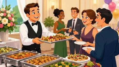 Cater - Provide food, service, or what is needed.