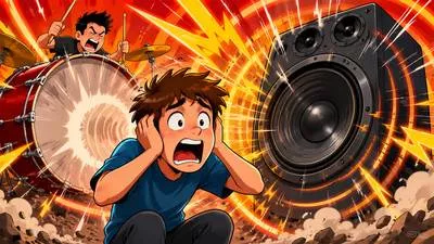 Deafening - Extremely loud.