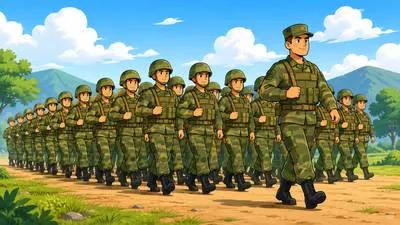 Battalion - A large organized group of soldiers.