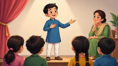 Recite - To say something aloud from memory.