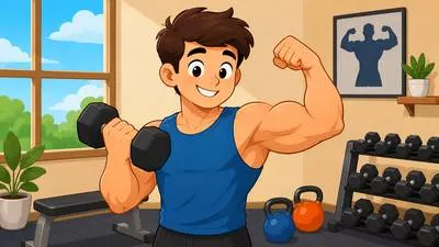 Muscular - Having strong and well-developed muscles.
